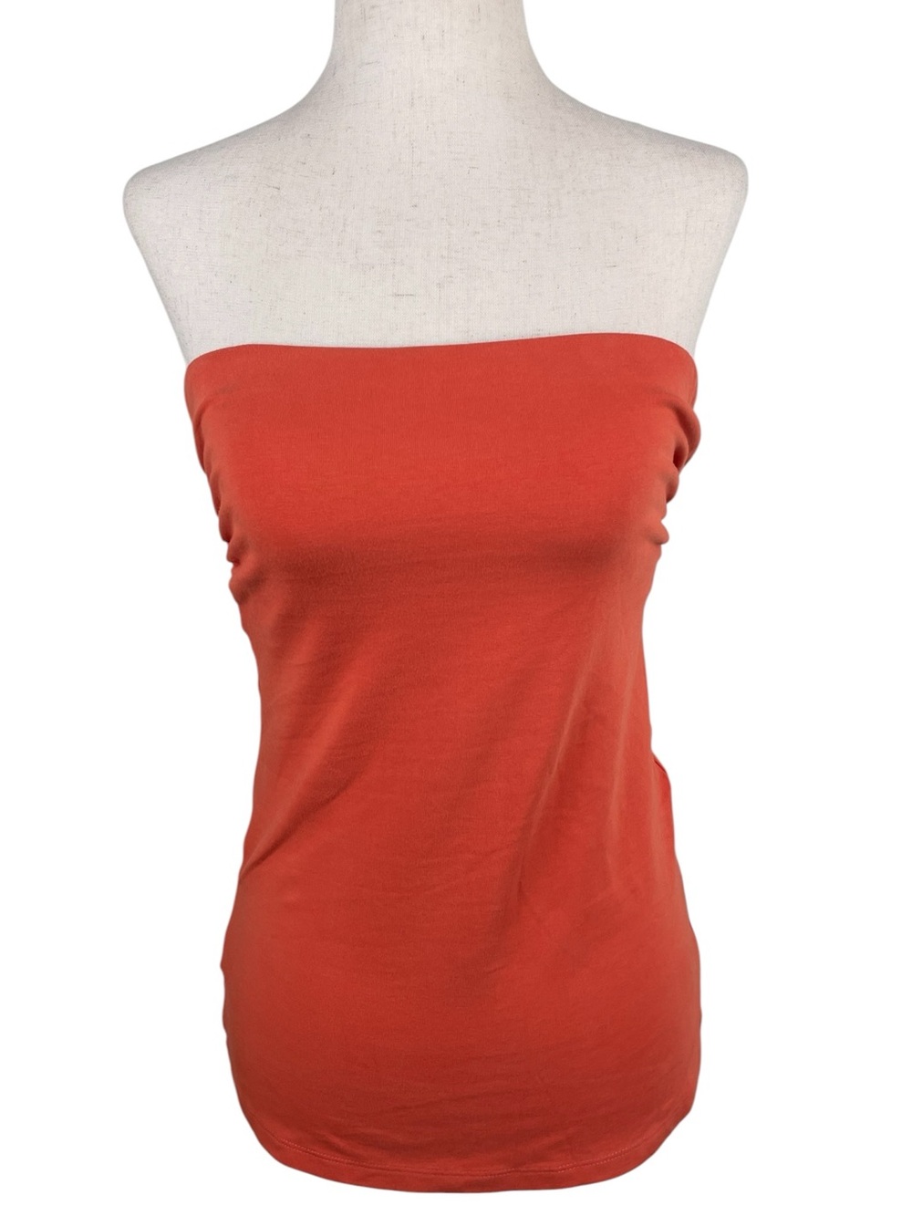 Vintage Y2K Express Sexy Basic Tube Top Size Small Orange Going Out Top 2000s